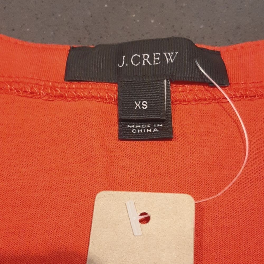 J.Crew Red Orange Tank Shirt - Picture 3 of 10